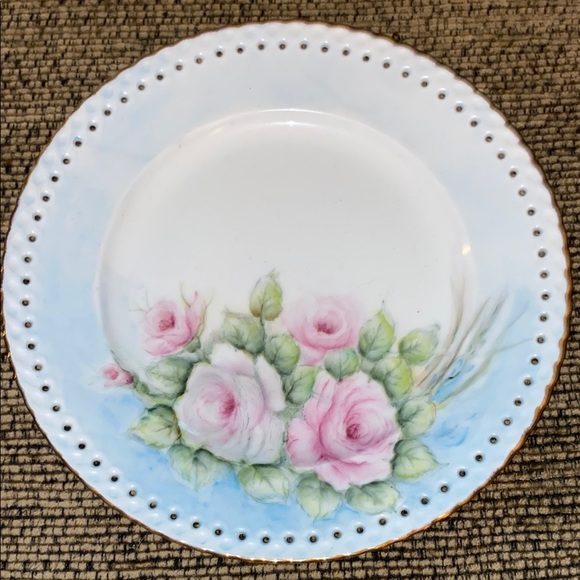 Hutschenreuther Germany Comtesse Other - Beautiful Vintage Hutschenreuther Germany decorative floral plate with gold trim